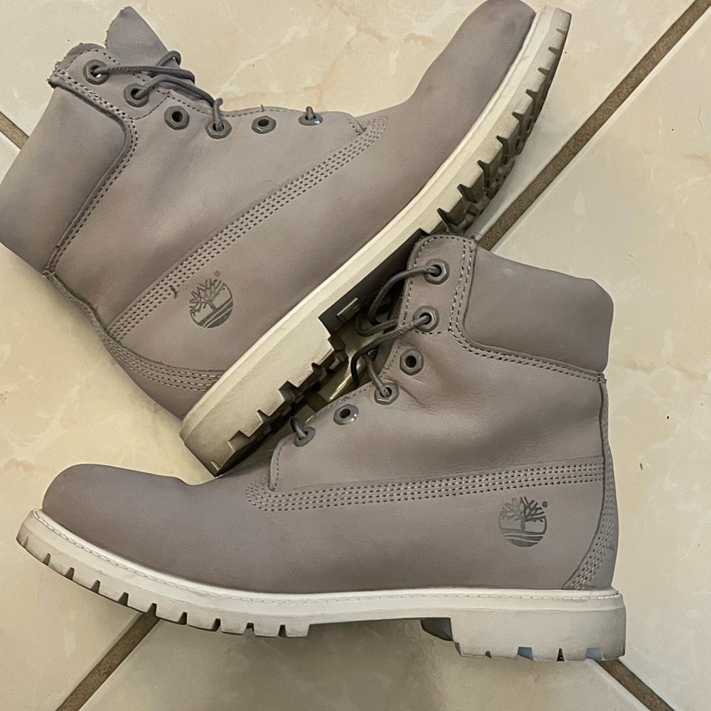 Timberland Light Gray Ankle Boots - Picture 4 of 5